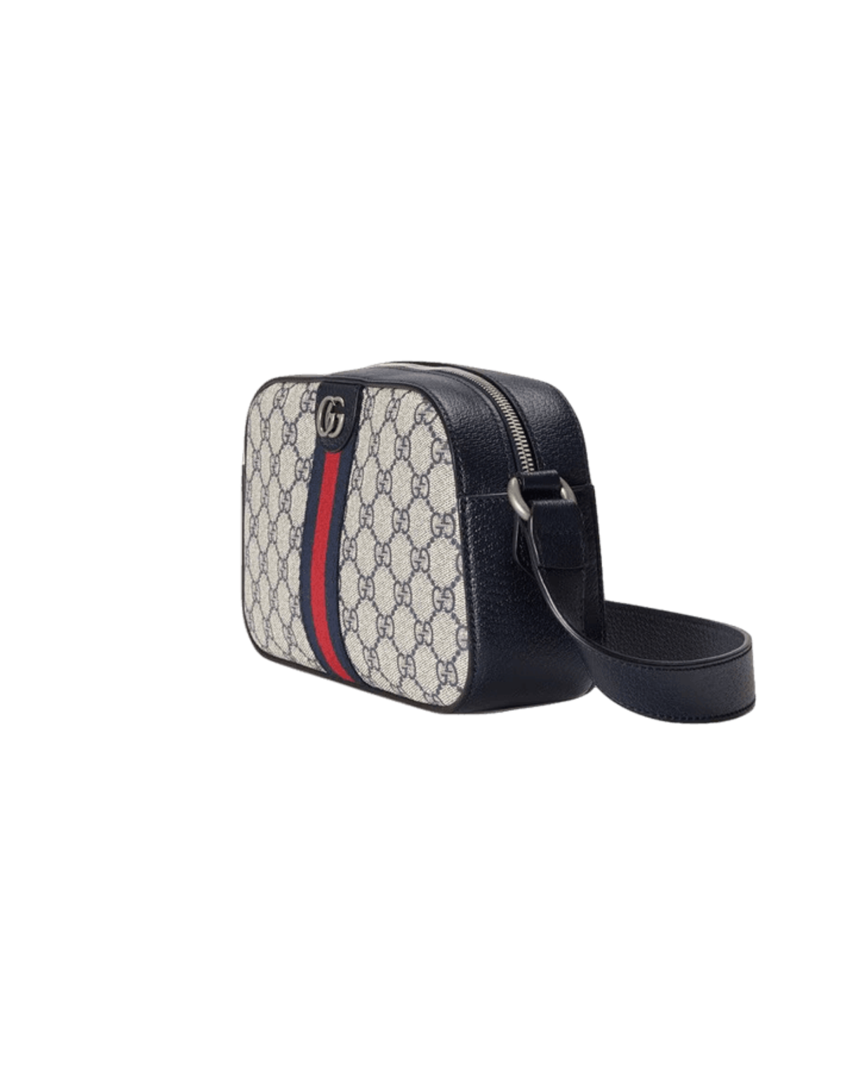 Gucci Ophidia GG Supreme Canvas Crossbody Bag – Beige/Navy – Women