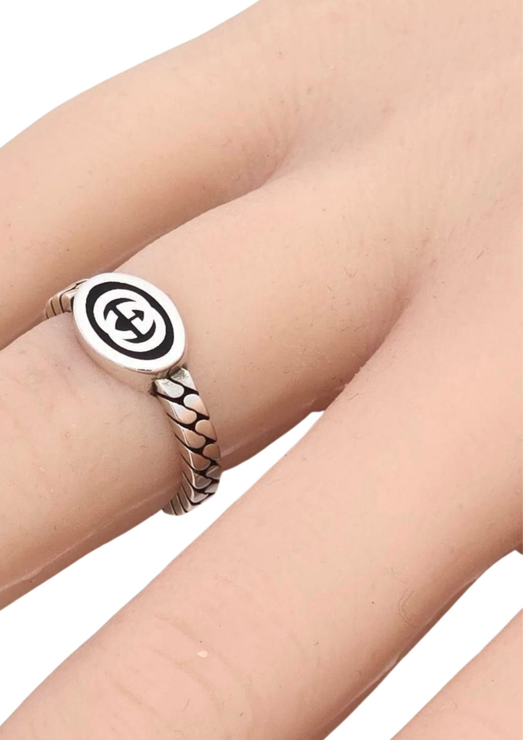 Gucci Interlocking Slim Ring