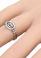 Gucci Interlocking Slim Ring