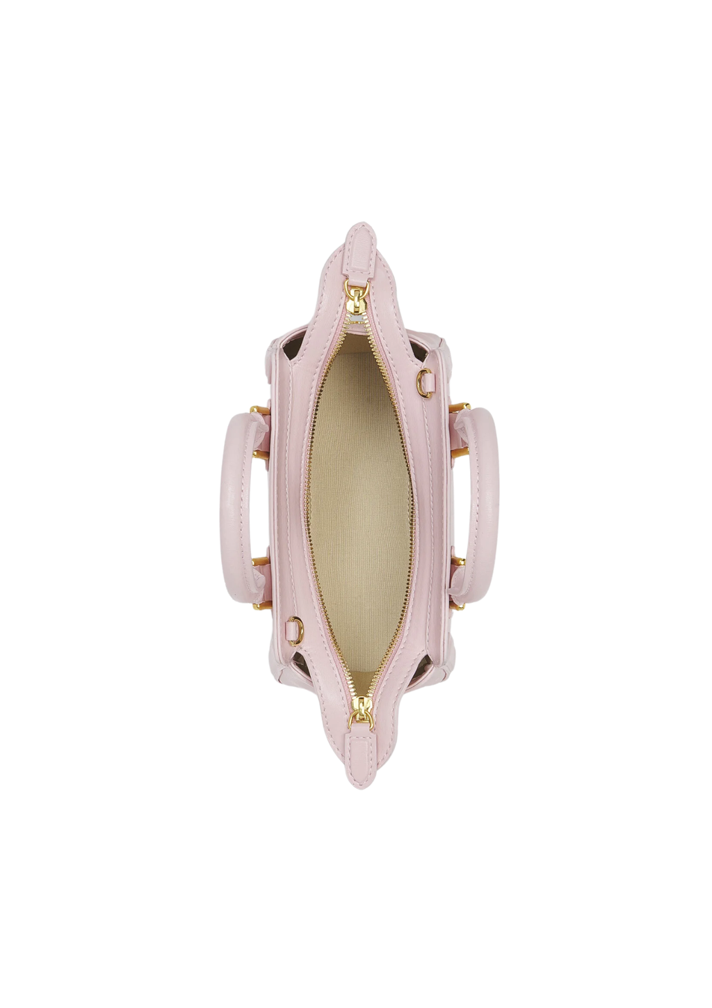 Alexander McQueen Mini Birdee Leather Handbag – Pink, White & Black – Women