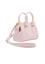 Alexander McQueen Mini Birdee Leather Handbag – Pink, White & Black – Women
