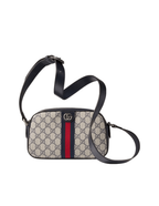 Gucci Ophidia GG Supreme Canvas Crossbody Bag – Beige/Navy – Women