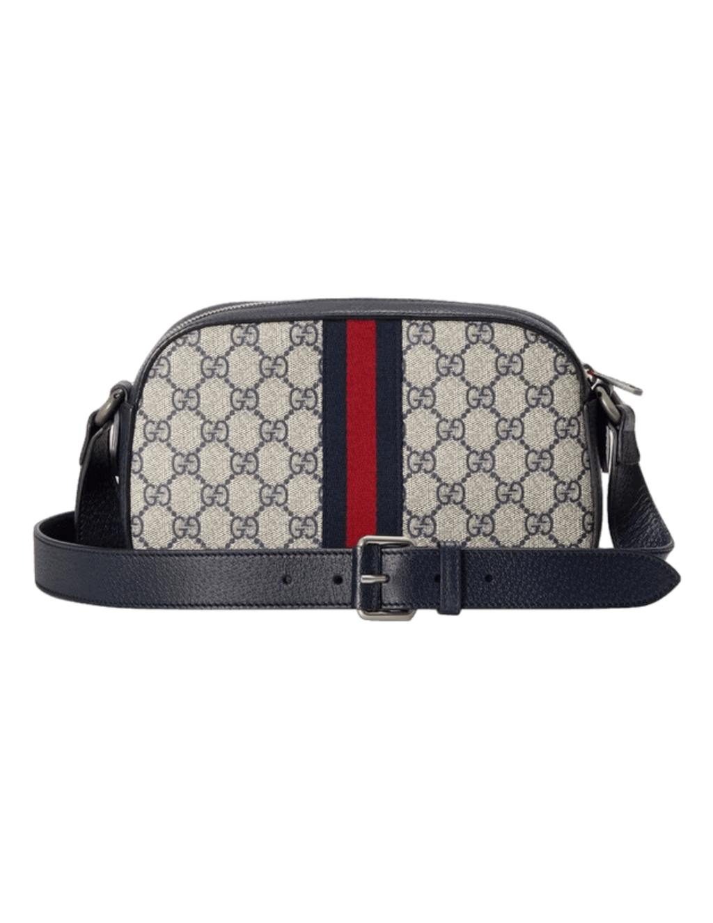 Gucci Ophidia GG Supreme Canvas Crossbody Bag – Beige/Navy – Women
