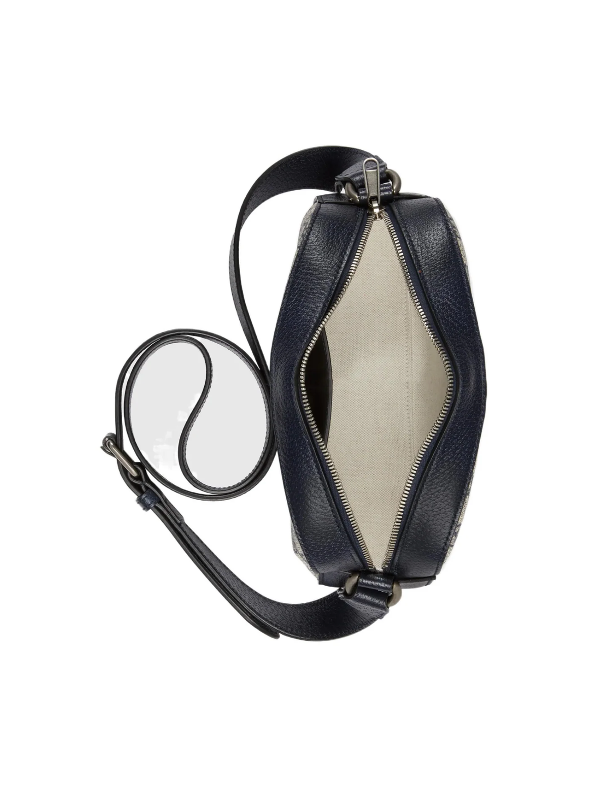 Gucci Ophidia GG Supreme Canvas Crossbody Bag – Beige/Navy – Women
