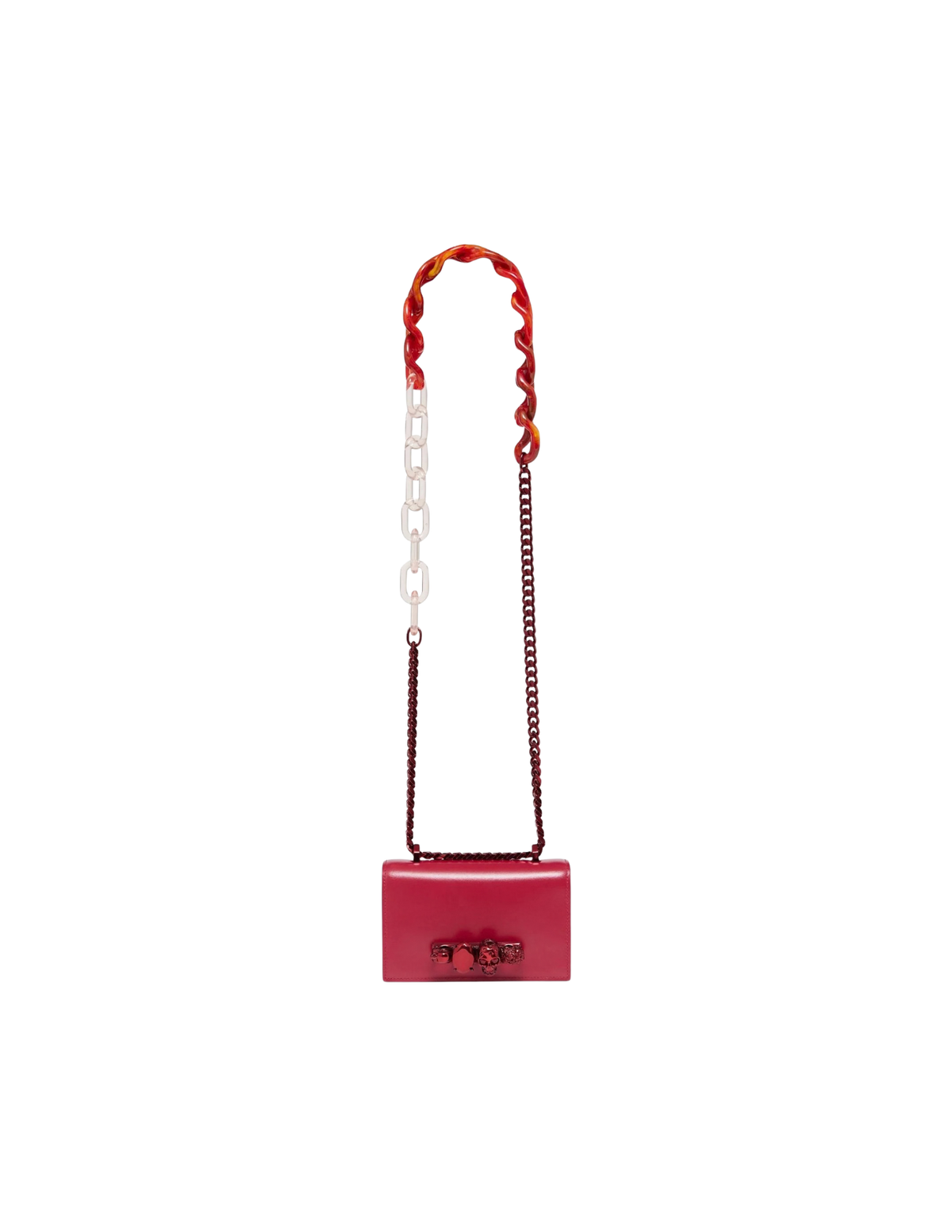 Alexander McQueen Mini Jewelled Satchel – Red – Women