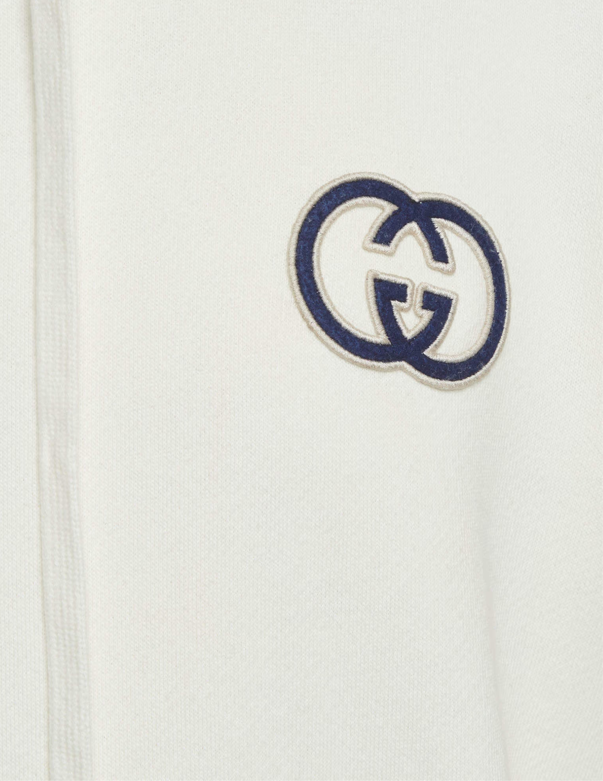 Gucci Interlocking G Cotton Jersey Hoodie – Off White – Men