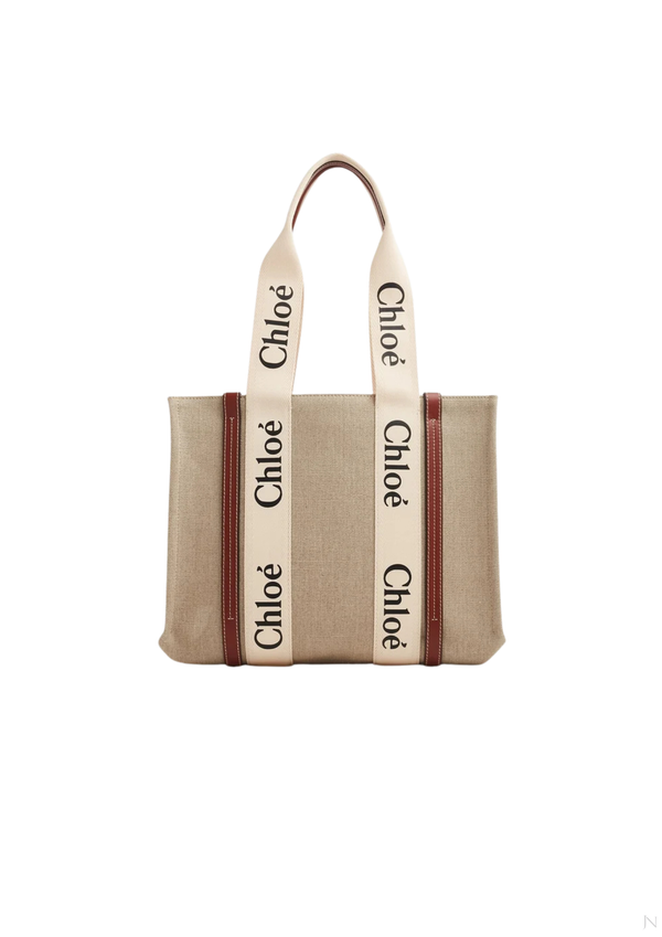 Chloé Woody Medium Shopping Tote Bag