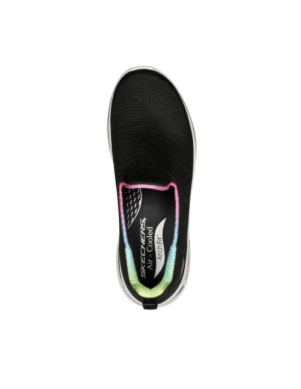 Skechers GO WALK Arch Fit Wild Energy Slip-On Walking Shoes – Black / Hot Pink – Women