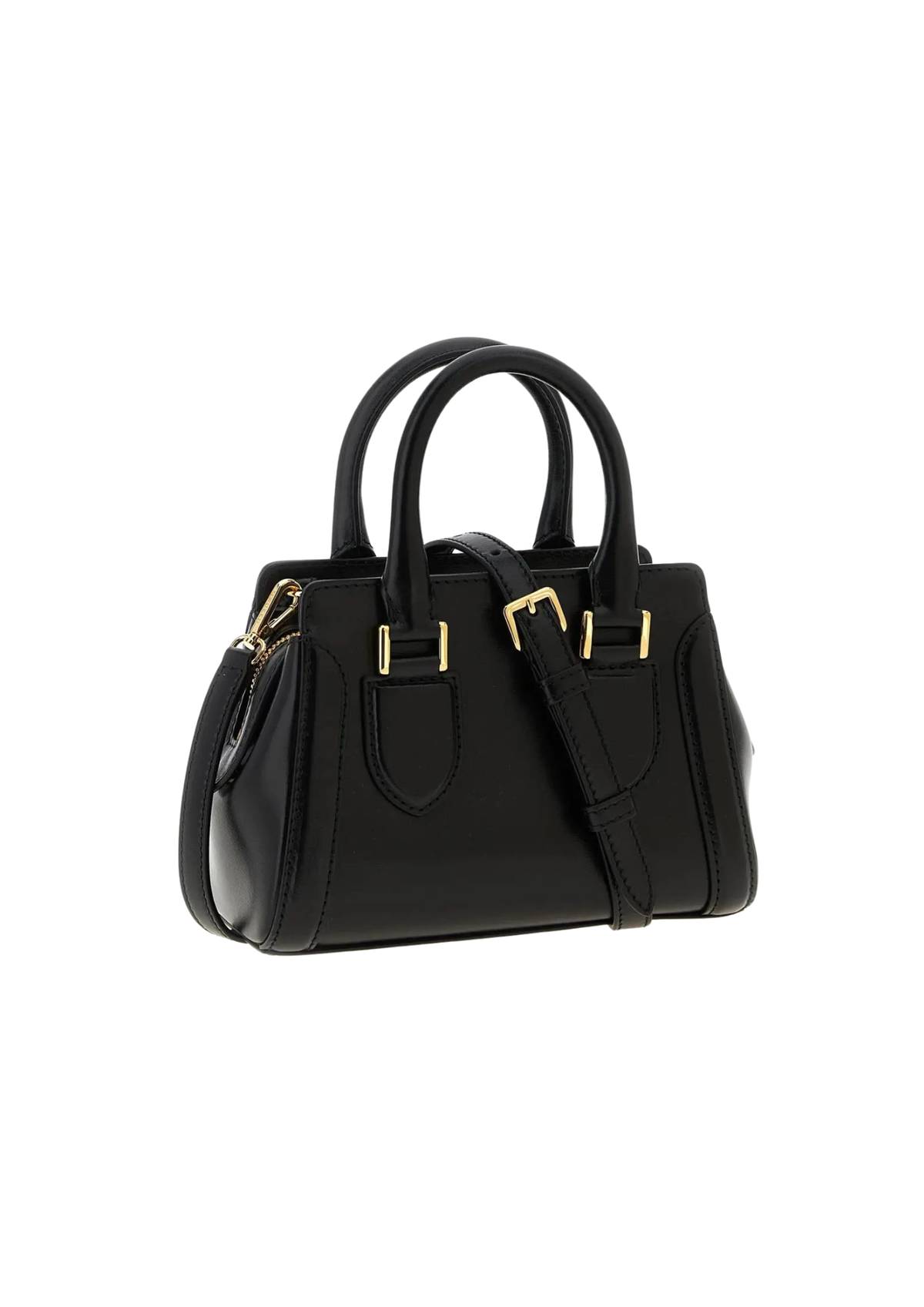 Alexander McQueen Mini Birdee Leather Handbag – Pink, White & Black – Women