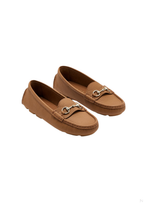 Gucci Women Horsebit Driver Loafers in Camel - front product view