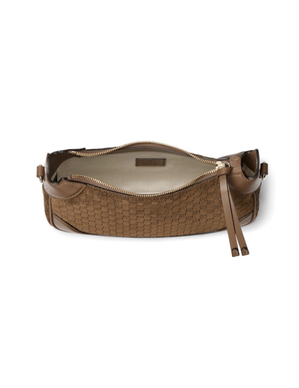 Gucci B Small Micro GG Suede Shoulder Bag – Dark Brown – Women