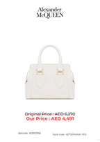 Alexander McQueen Mini Birdee Leather Handbag – Pink, White & Black – Women