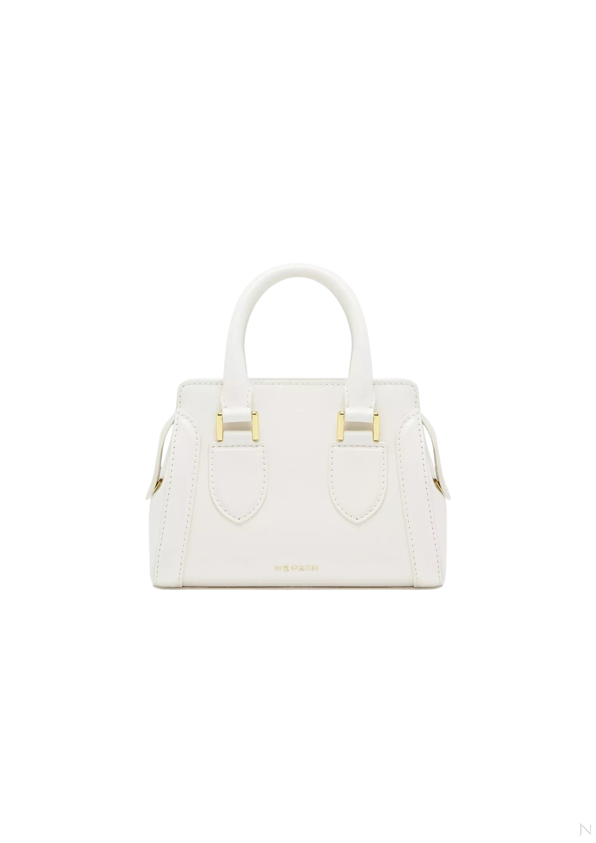 Alexander McQueen Mini Birdee Leather Handbag – Pink, White & Black – Women