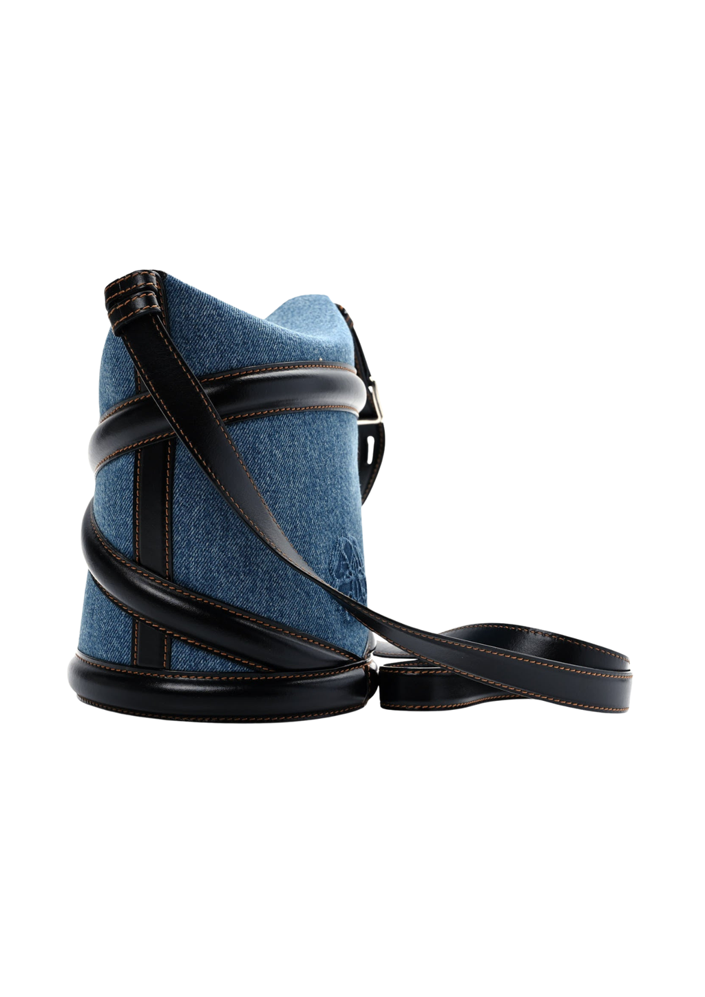 Alexander McQueen The Curve Small Bag Denim/Black Women