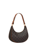 Celine Ava Triomphe Canvas & Calfskin Handbag – Tan – Women
