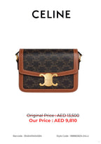 Celine Teen Triomphe Canvas & Calfskin Crossbody Bag – Tan – Women