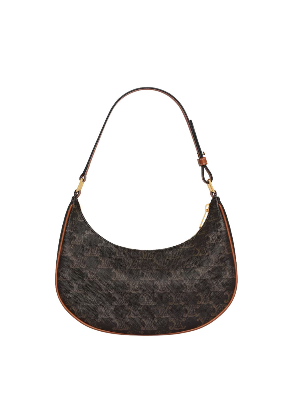 Celine Ava Triomphe Canvas & Calfskin Handbag – Tan – Women