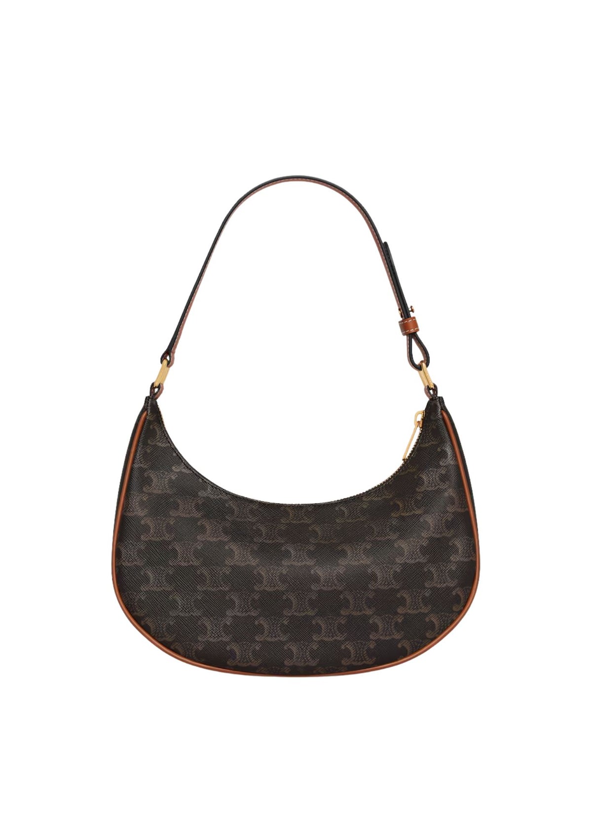 Celine Ava Triomphe Canvas & Calfskin Handbag – Tan – Women