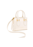 Alexander McQueen Mini Birdee Leather Handbag – Pink, White & Black – Women