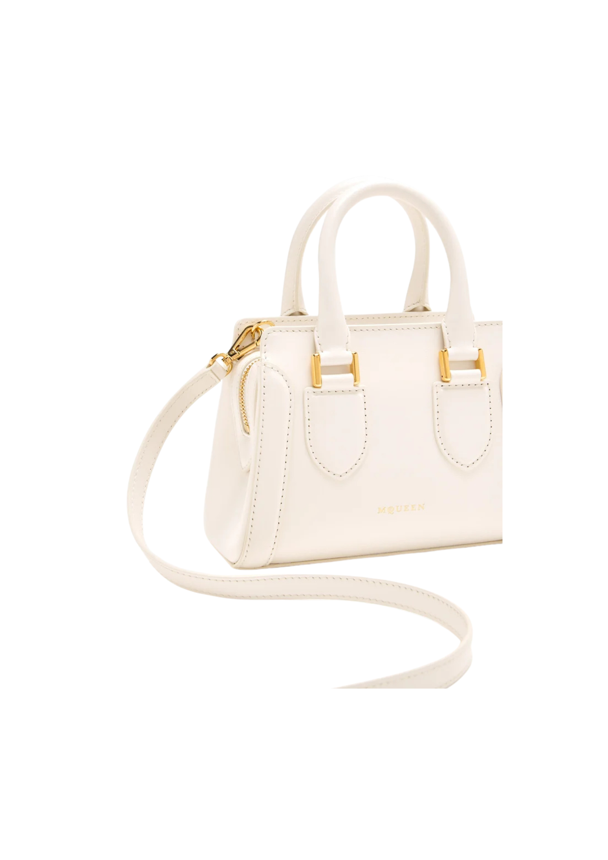 Alexander McQueen Mini Birdee Leather Handbag – Pink, White & Black – Women