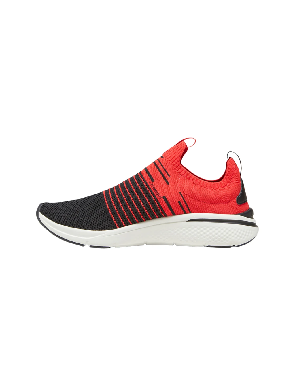 Puma Softride Pro Echo Slip-On Knit Sneakers – Black / Red / White – Unisex