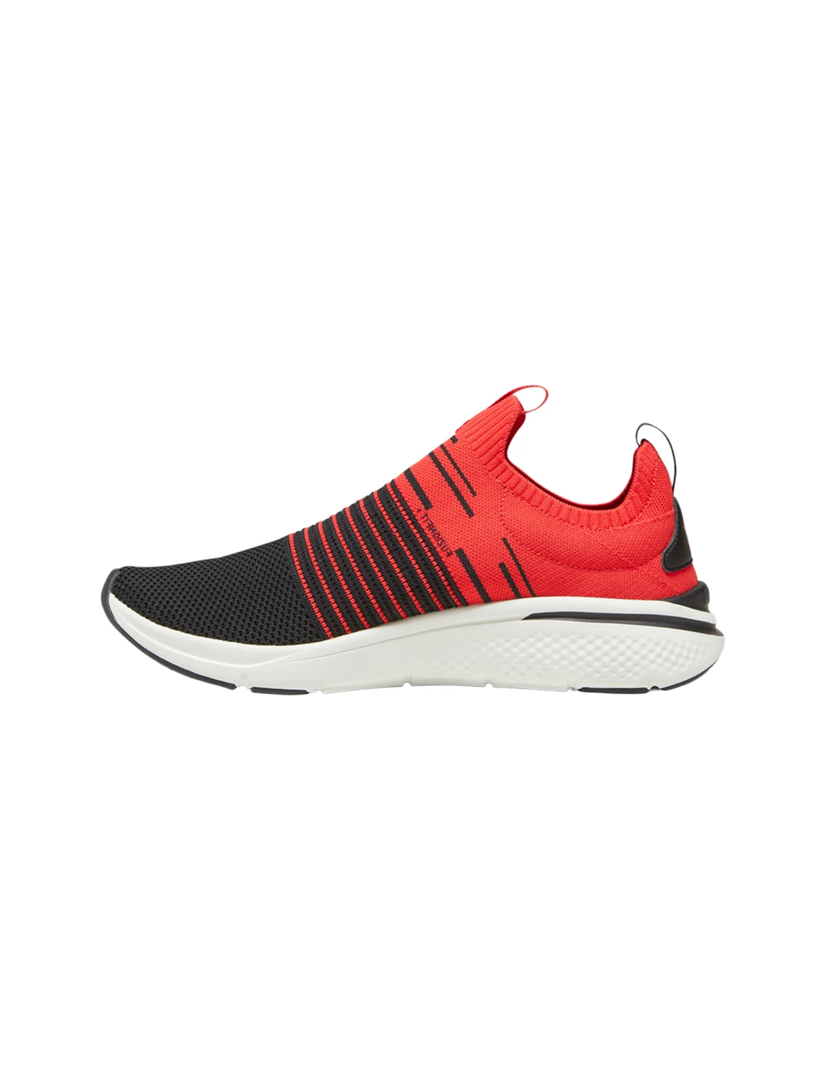 Puma Softride Pro Echo Slip-On Knit Sneakers – Black / Red / White – Unisex