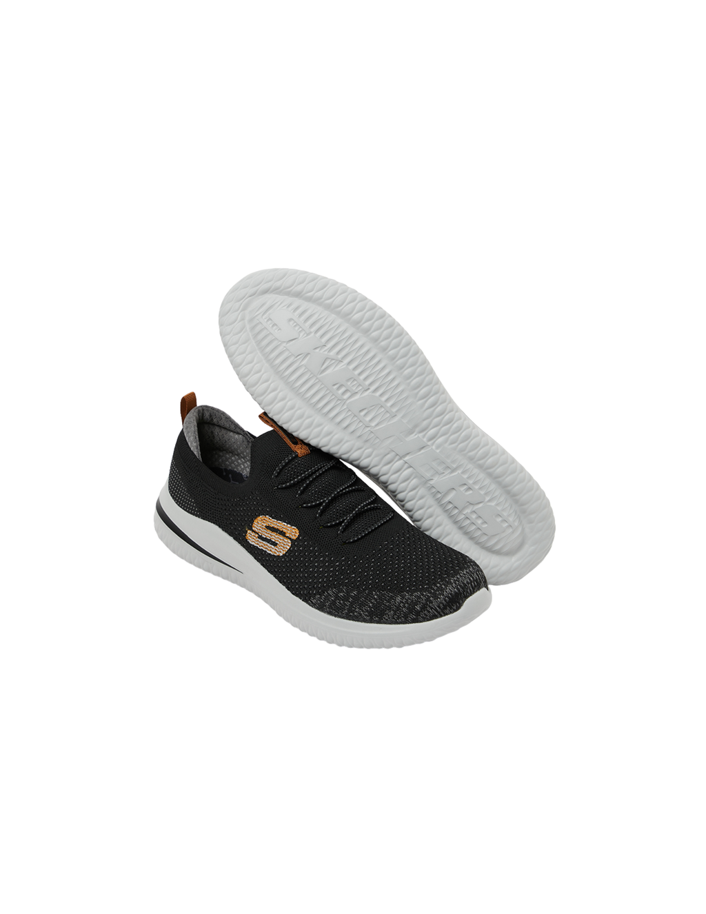 Skechers Delson 3.0 Mendon Memory Foam Slip-On Sneakers – Black – Men