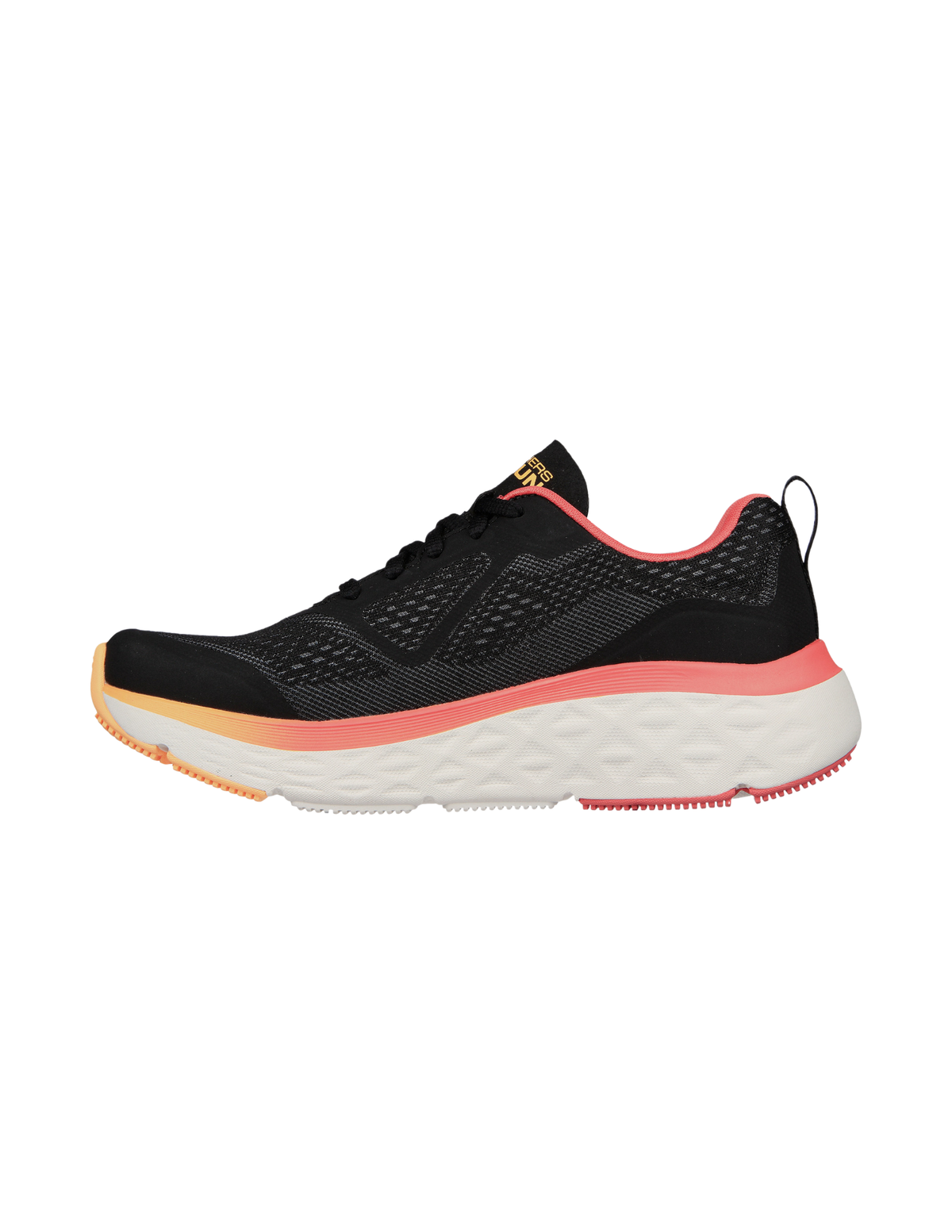 Skechers Max Cushioning Delta Goga Mat Running Shoes – Black / Hot Pink – Women