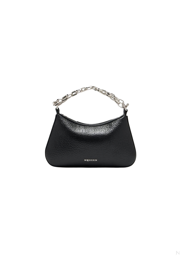 Alexander McQueen Mini T-Bar Leather Pouch Shoulder Bag – Black – Women