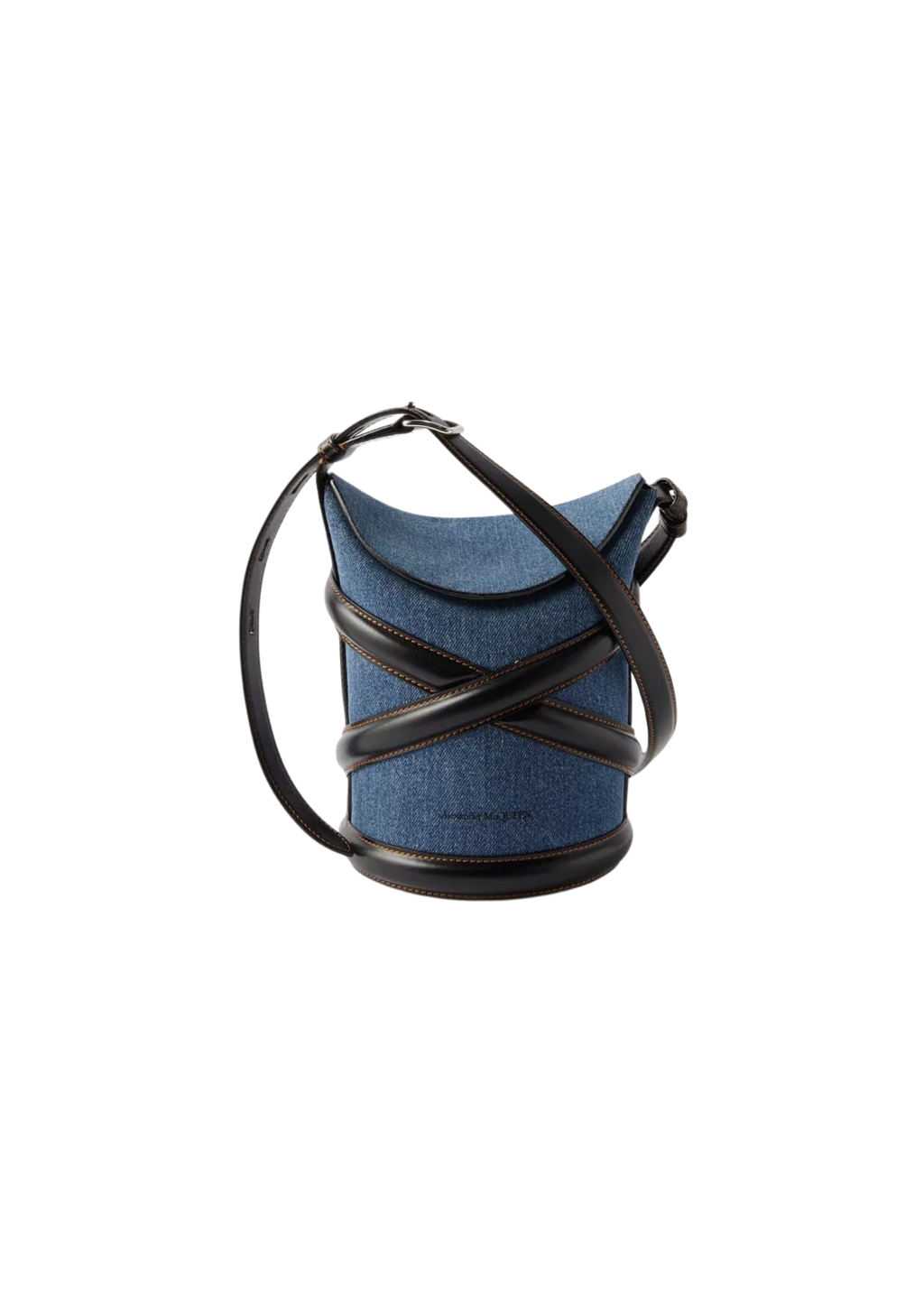 Alexander McQueen The Curve Small Bag Denim/Black Women
