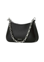 Alexander McQueen Mini T-Bar Leather Pouch Shoulder Bag – Black – Women