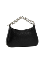 Alexander McQueen Mini T-Bar Leather Pouch Shoulder Bag – Black – Women