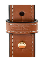 Celine Ava Triomphe Canvas & Calfskin Handbag – Tan – Women
