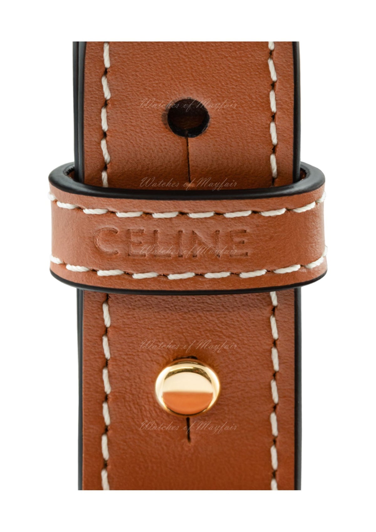 Celine Ava Triomphe Canvas & Calfskin Handbag – Tan – Women