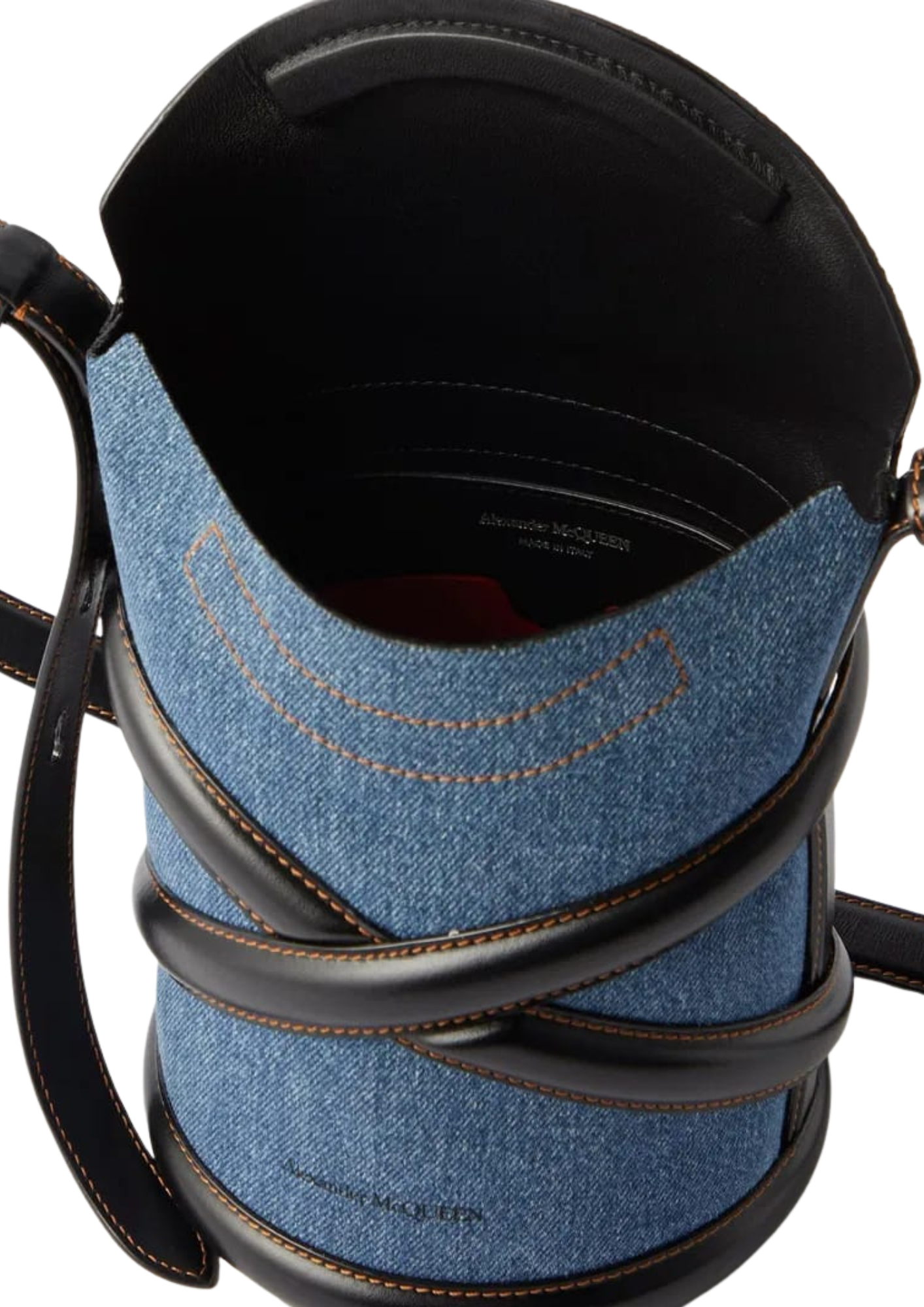 Alexander McQueen The Curve Small Bag Denim/Black Women
