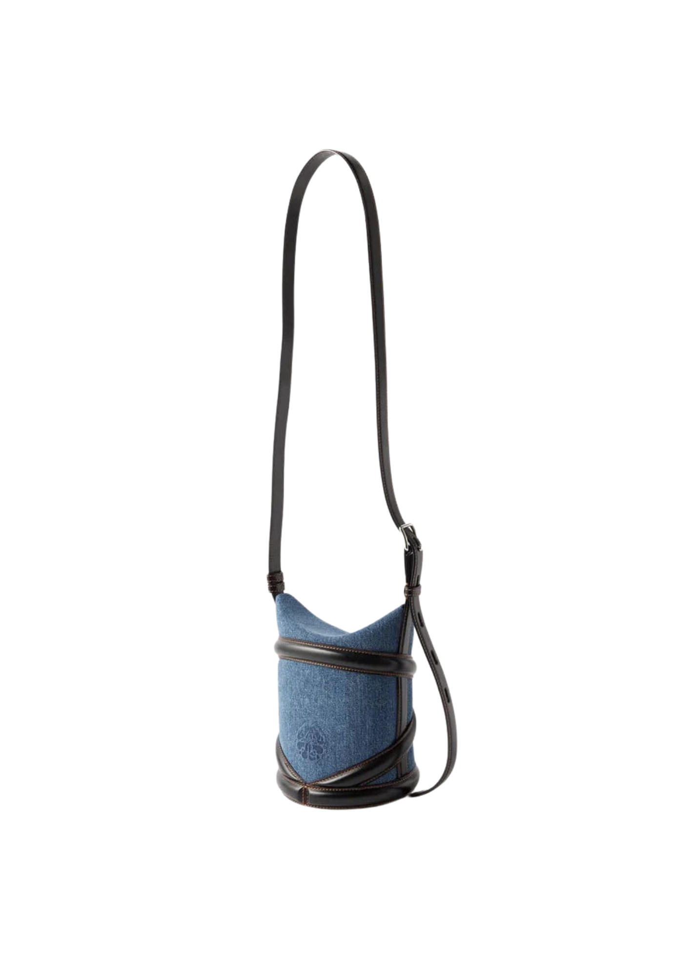 Alexander McQueen The Curve Small Bag Denim/Black Women
