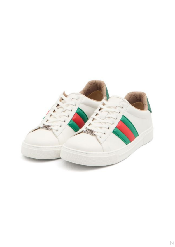 Gucci Mens Sneakers with logo in White / Multi - front product view
