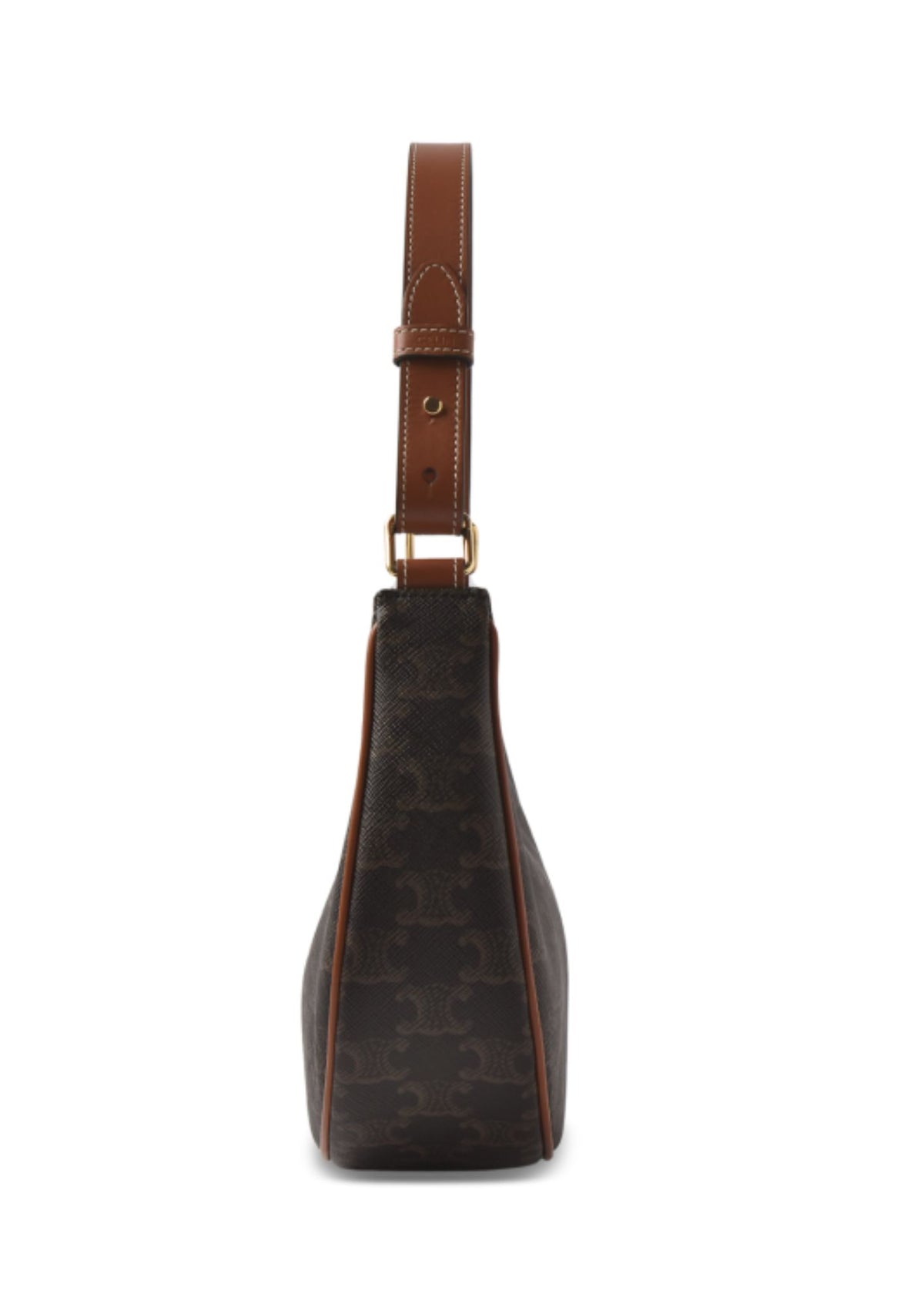 Celine Ava Triomphe Canvas & Calfskin Handbag – Tan – Women