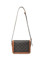 Celine Teen Triomphe Canvas & Calfskin Crossbody Bag – Tan – Women