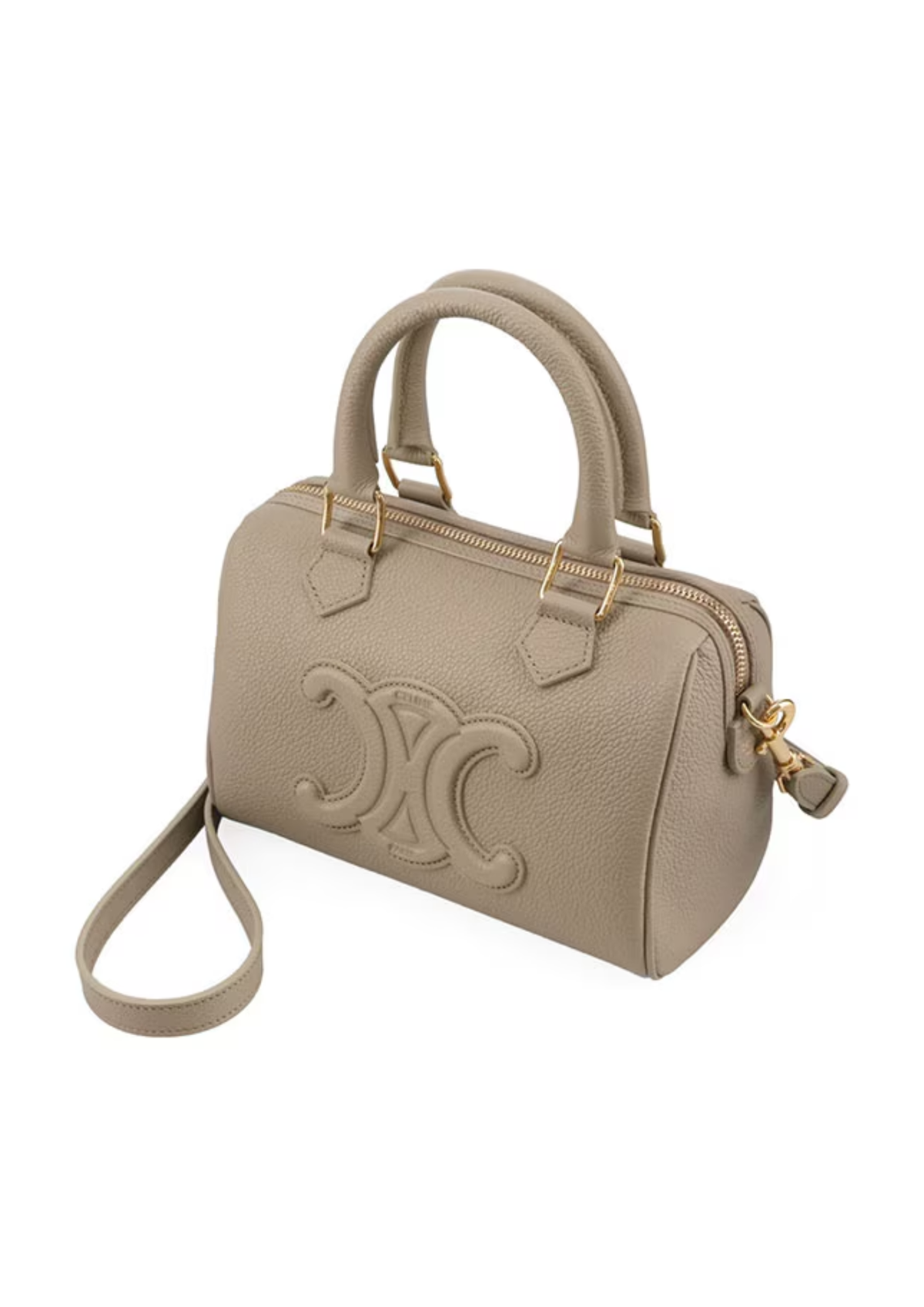 Celine Small Boston Grained Calfskin Shoulder Bag – Modern Taupe – Women