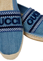 Gucci Women Horsebit Loafer Shoes in Blue / MLT - product view 2