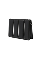 Alexander McQueen Women Slatch Clutch Shoulder Bag – Black/Silver