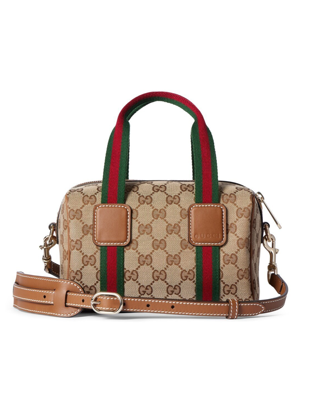 Gucci Mini GG Canvas Boston Handbag – Beige/Brown – Women