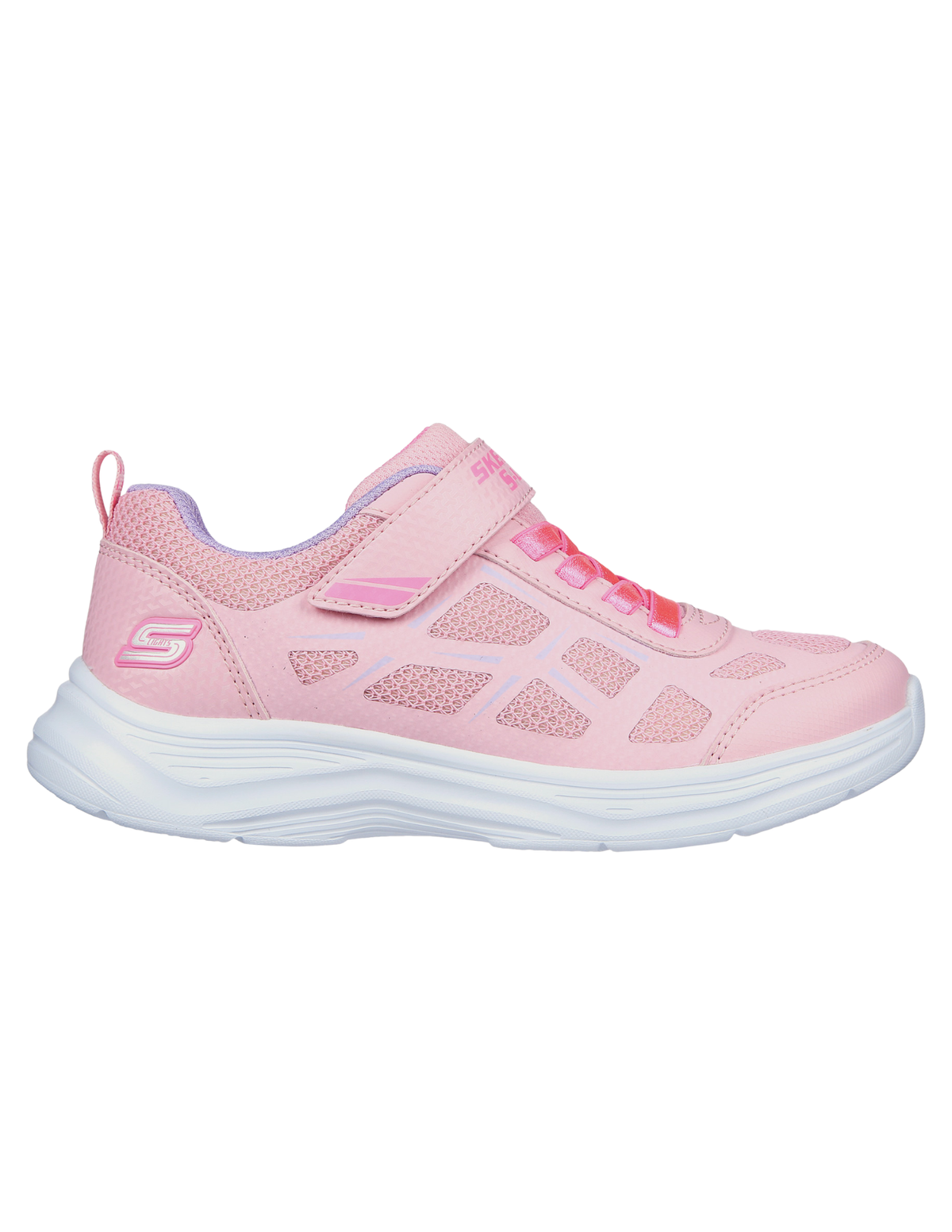 Skechers S Lights Glimmer Kicks Fresh Glow girls’ light pink light-up sneakers – product view 5