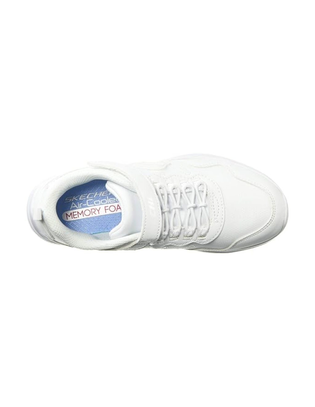 Skechers Microstrides School Sport Hook-and-Loop Sneakers – White – Kids