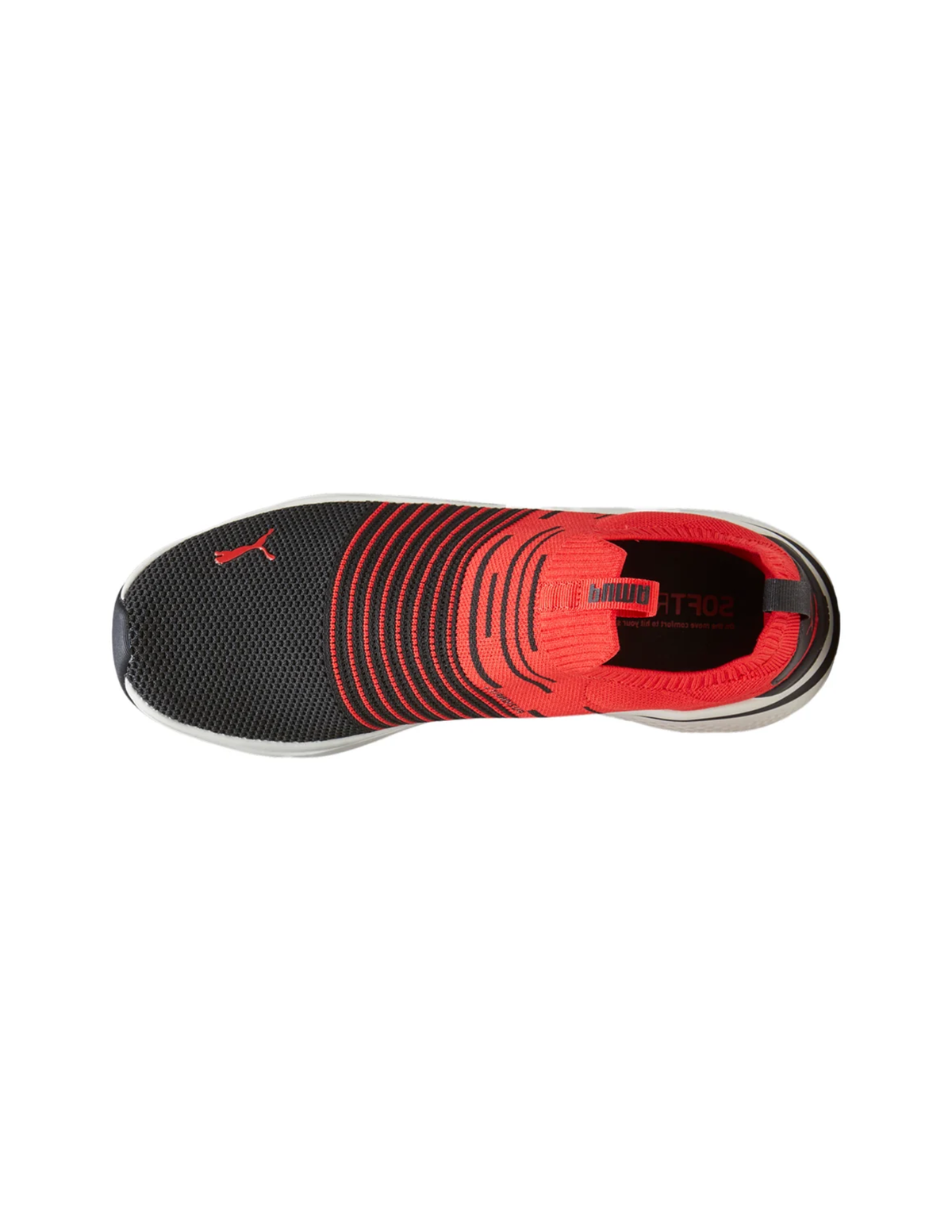 Puma Softride Pro Echo Slip-On Knit Sneakers – Black / Red / White – Unisex