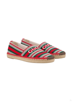 Gucci Women Falt Shoes in Red / Green - front product view
