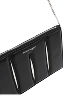 Alexander McQueen Women Slatch Clutch Shoulder Bag – Black/Silver