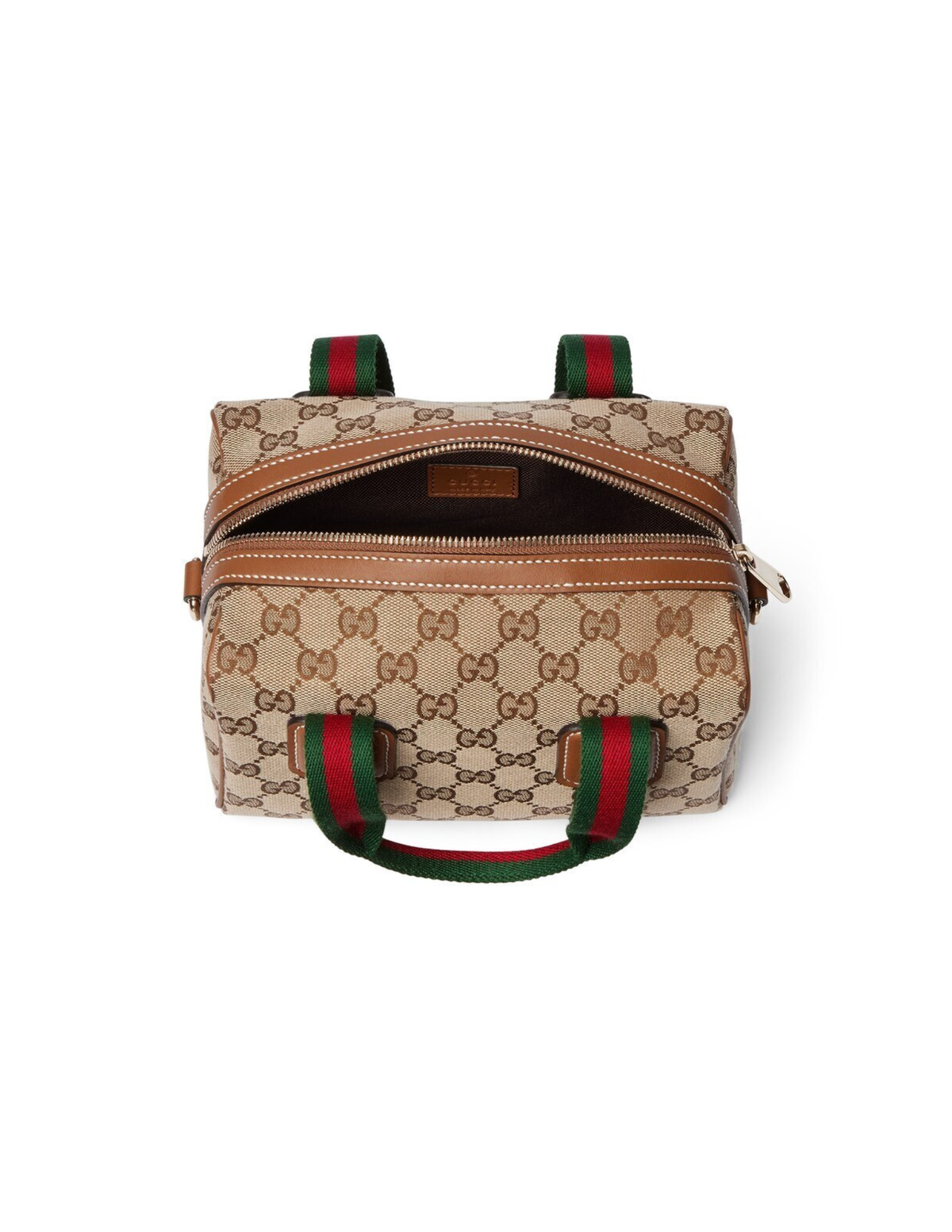 Gucci Mini GG Canvas Boston Handbag – Beige/Brown – Women