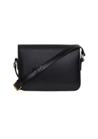 Celine Teen Triomphe Shiny Calfskin Shoulder Bag – Black – Women